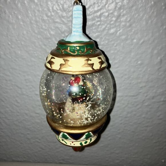 Christmas Ornament Vintage Kirkland Signature Waterglobe Santa Sack Snow Globe - Picture 3 of 6